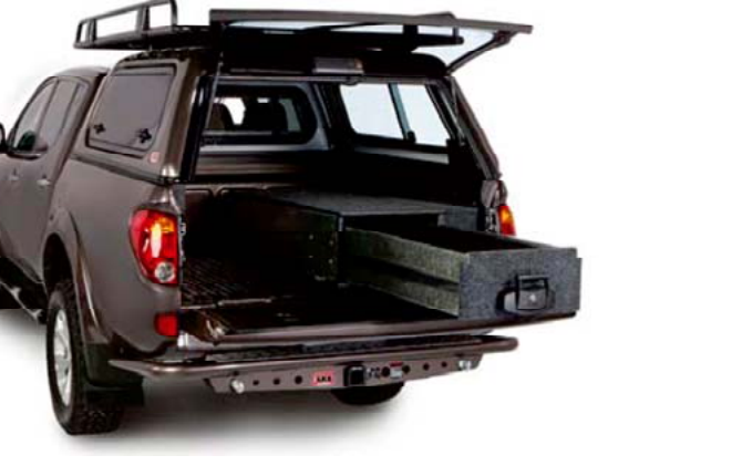 Pickup mit mehreren Modulen von hinten