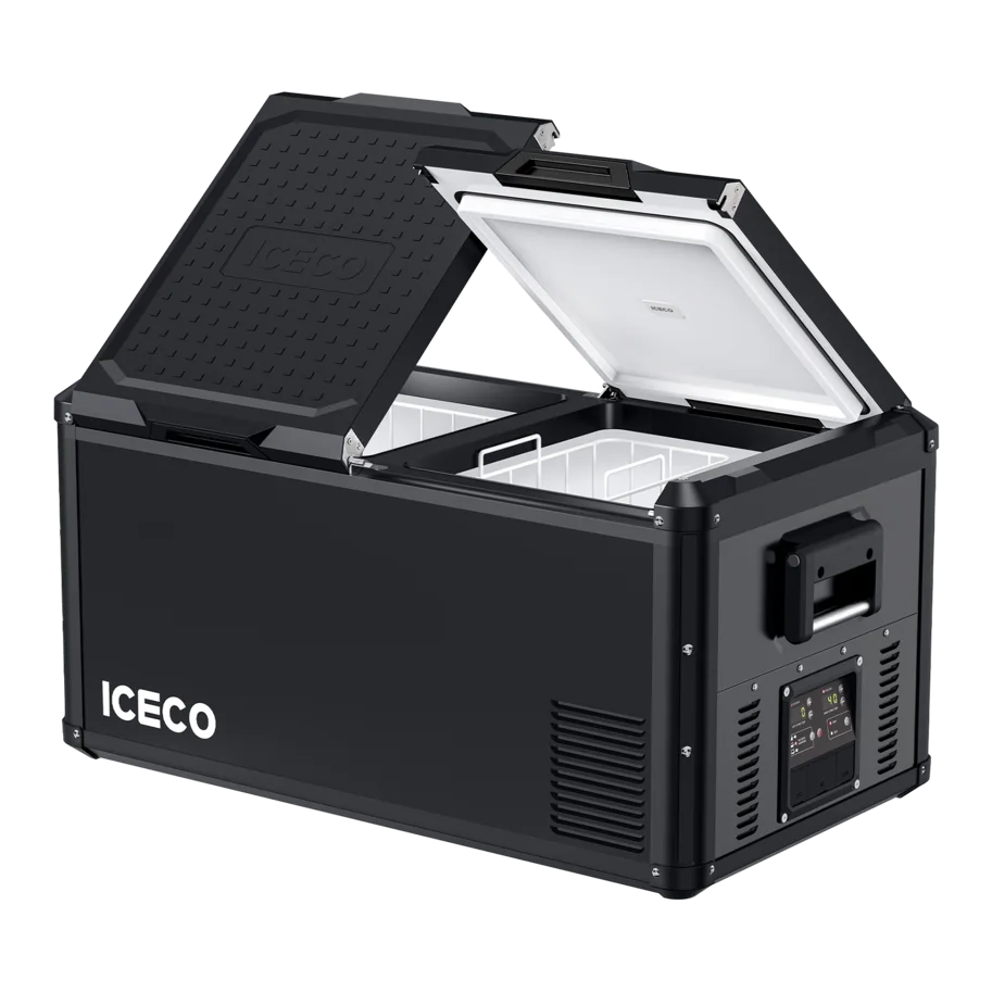 ICECO VL90PROD Kompressor-Kühlbox 90 l, Dual-Zone, Schwarz