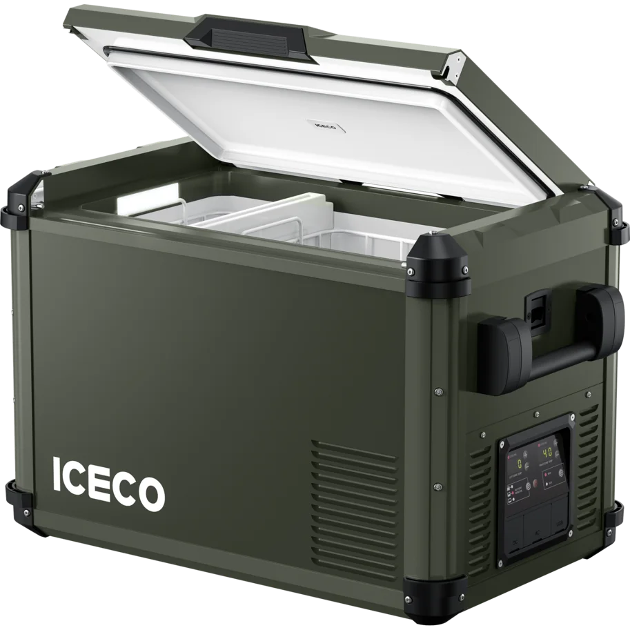ICECO VL45PROD Kompressor-Kühlbox 45 l, Dual-Zone, Olivgrün